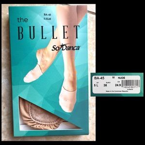 So Danca Bullet Pirouette Shoe, Nude, sz MED.